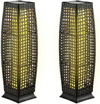 Tangkula 2-Piece Outdoor Solar Powered Floor Lamps by TANGKULA