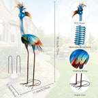 DREAMSOUL Metal Bird Garden Statues 30" Funny Patio Lawn Decor - Image 2