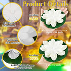 Liliful LED Floating Lotus Lantern,Diwali Pool Pond Decor,Color,3.94, 5.91" - Image 2