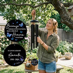 Personalized Butterfly Memorial Wind Chimes for Loss of Mother - Image 7