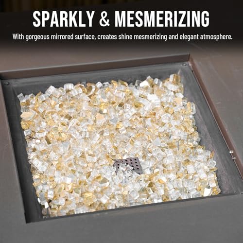 Skyflame High Luster 10-Pound Fire Glass for Fire Pit Fireplace - Image 5