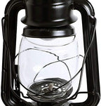 Vintage Plug-in Retro Lantern Wall Lamp with Metal & Transparent Glass Shade - Kerosene Style Wall Sconces for Home Decor, Rustic Lighting, and Outdoor Use, Black - Image 5