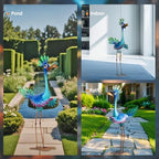 Natelf Metal Wacky Peacock Garden Outdoor Statue for Yard Patio 26 Inch - Image 6