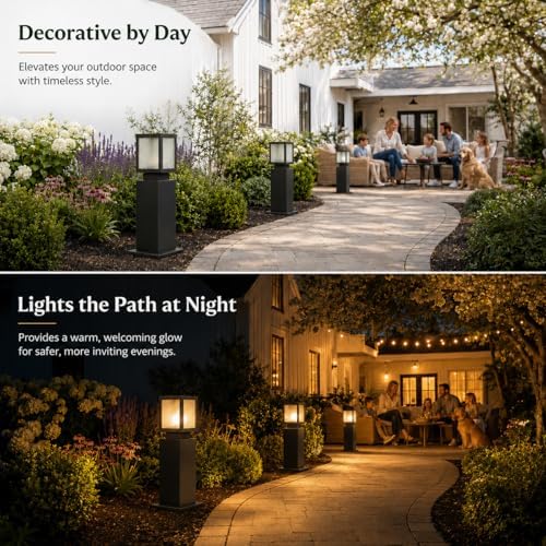 Landscape Pathway Lights for Outdoor, Hardwired E26 3000K Walkway Lighting - Image 6