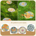 Garden Stepping Stones, Durable Landscape Features for Pathways and Flower Beds, 3D Sculptural Design, Decorative Outdoor Decor - Image 2