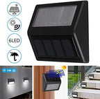 Solar Lights Outdoor, Waterproof Solar Powered Deck Step Lights for Patio Garden Backyard Garage Driveway Pathway Outside Wall Lighting (6, Cool White) - Image 4