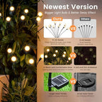 Solar Garden Lights, 8Pack 80LED Swaying Solar Lights Outdoor - Image 3