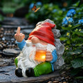 Funny Garden Gnomes Statues Outdoor Decor, Solar Gnomes Outdoor Decorations for Yard, Patio, Lawn, Porch, Home, Garden Gnome Christmas Birthday Day Gifts for Mom Men Women by Unknown