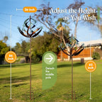 Wind Spinners Outdoor Metal - 86" Height Extra Large Kinetic Wind Spinner Sculpture for Yard and Garden, Ideal Gifts for Birthday, Anniversary and Housewarming - Image 4