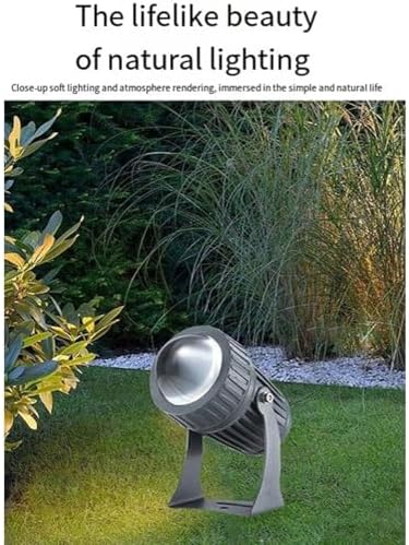 LED Beam Spotlight, 10W Narrow Beam Floodlight, IP65 Waterproof Long Range Rotation Spot Lights, Outdoor Architectural Landscape Lighting Beam Spotlight(Purple Light,10W(12V)) - Image 6