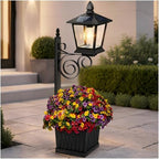Solar Flower Pot Lights Outdoor, 2-in-1 Ground & Wall Planter Lamp by Unknown