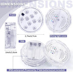 Hortsun 48 Pack Submersible LED Lights with Remote Waterproof Pool Underwater LED Light Battery Operated Bathtub 16 Color Changing Lamp for Tub Pool Pond Vase Aquarium Decoration - Image 2