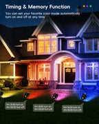 Halloween RGBW Spotlight Outdoor with APP & Remote Control, 4 Pack - Image 4