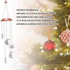Solar Color Changing Wind Bell Moon and Star, LED Decorative Mobile, Gift for Mom, Waterproof Outdoor Lights for Garden,Party, Yard, Window Decoration - Image 4