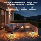 Solar Lanterns Outdoor Waterproof: 4 Pack White Hollow Out Solar Lights - Image 5