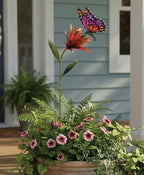 Regal Art & Gift Flower Garden Stake, Handcrafted Metal Yard Art Decor - Image 4