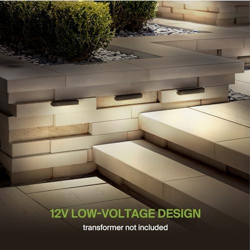 ASD LED 7 Inch Retaining Wall Light Fixture, Hardscape Paver Lighting | 5CCT, Low Voltage, Swivel, Waterproof, ETL Listed | 5W 300LM 2200K-5000K 12V | Landscape Step Illumination | Bronze, 8 Pack - Image 6