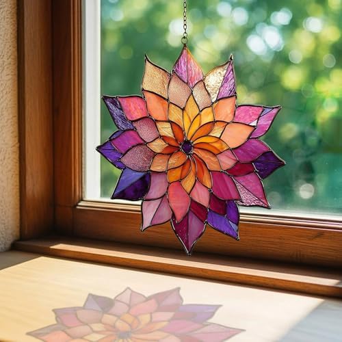 Boho Crescent Mushroom Butterfly Acrylic Suncatcher - Image 3