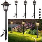 SURAIELEC Low Voltage Landscape Light with Connectors, 4 Pack, ETL Listed by SURAIELEC