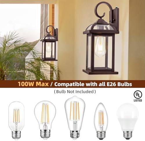 Dusk to Dawn Outdoor Lighting Oil Rubbed Bronze IP65 Waterproof - Image 5