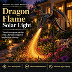 2027 New Solar Dragon Fire Garden Light, Dragon Garden Statue Stake with Breathing Fiber Optic Flame, Weatherproof Solar Outdoor Decor for Lawn, Pathway, Flower Bed & Patio (1PCS) - Image 2