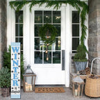 FemiaD Winter Porch Sign Winter Is Stupid Sign 8x48inch Funny Outdoor Winter Signs Vertical Wooden Christmas Front Porch Decor Standing Rustic Holiday Decoration for Home Outdoor Decor - Image 3