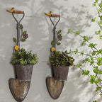 2Pcs Wall Mounted Planter, Farmhouse Outdoor Wall Decor - Image 6