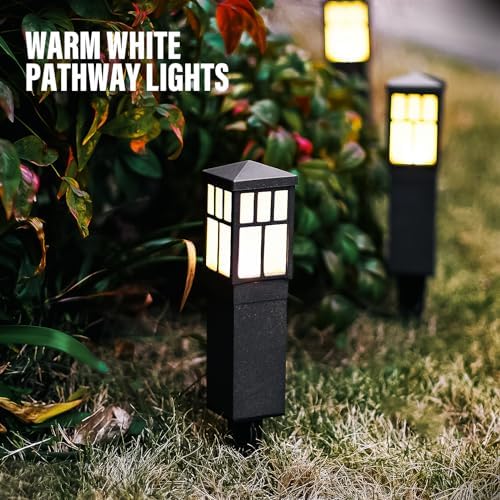 VENUS MANUFACTURING Low Voltage Pathway Lighting 6 Pack Outdoor Square Bollard Path Lights LED Landscape Lighting 0.6W 3200K Warm White Light for Walkway Yard Backyard Lawn Garden Decorative - Image 4