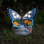 Yiosax-Garden Statue Butterfly Decor-Solar Outdoor Butterfly Light-Butterfly Figurine Decoration for Patio,Balcony,Yard,Lawn Ornament Garden Gift Women Mom by Yiosax