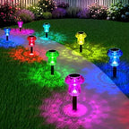16 Pack Solar Lights Outdoor Color Changing Mushroom Garden Lights by Gorrzai
