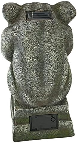 Design Toscano HF330916 Go Home! Castle Imp Gargoyle Solar Garden Statue,Greystone - Image 4