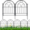 Decorative Garden Fence 17in(H) x 10ft(L), Rustproof Metal Animal Barrier by Polyjkl