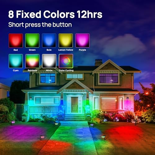 Consciot Solar Spot Lights Outdoor, Halloween Decorations, Color Changing - Image 4