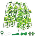 Cucumber Trellis for Raised Bed,U-Shape Garden Trellis for Climbing Plants Outdoor, Metal Arch Vegetables Trellis, Plant Support for Vine (Green, 47.2x47.2 X21.6) by MQHUAYU