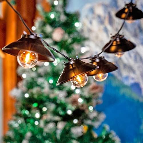 Novelty Lights 11 Feet 10 LED G40 Outdoor Bistro Lampshade String Lights - Image 5