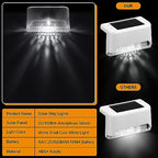 Geelin 32 Pcs Solar Deck Step Lights Outdoor, White Shell Cool White Light - Image 4