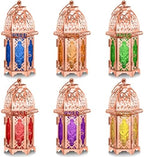 Mumufy 6 Pcs Moroccan Lantern Ramadan Lantern Eid Mubarak Decor, Rose Gold by Mumufy