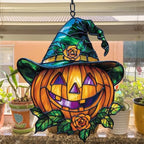 Pumpkin Jack-o'-Lantern Acrylic Suncatcher - Image 4