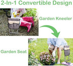 Garden Kneeler and Seat, 2024 Upgraded Foldable Heavy Duty Kneeling Bench with 2 Tool Bags and Soft EVA Foam Pad for Senior, Green - Image 3