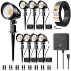 12W Low Voltage Landscape Lighting Kit, Outdoor Spotlight Yard 8Pack by SOROP