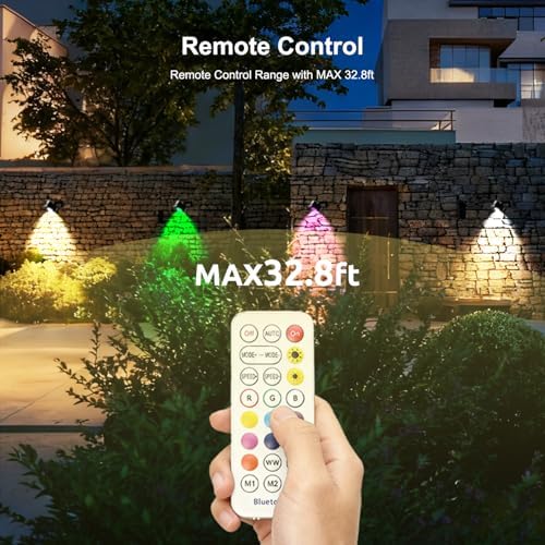 VTimes 8pcs Smart RGBW Landscape Lights IP65 Waterproof Outdoor SpotLights - Image 4