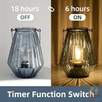 Battery Operated Lamp Hanging, Cordless LED Table Lamp with Timer - Image 4