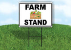 FARM STAND VEGETABLE BLACK BORDER 18inx24in Double Sided Yard Road Sign w/Stand Stake - Durable Weatherproof Outdoor Produce Farm Vegetable Display for Farmers Market, Garden, and Roadside Sale by WorkHouseSigns
