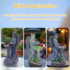 Mrocioa Solar Outdoor Garden Decor Angel Statue Light with Color Changing Birdbath, Waterproof Led Home Decor Figurine Lights for Yard Patio Front Porch, Housewarming Gifts for Easter Spring - Image 5
