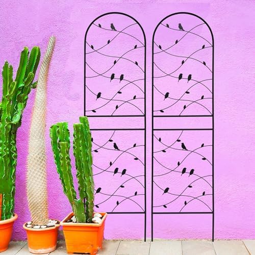 Garden Trellis for Climbing Plants Outdoor, 2-Pack 71" Metal Rustproof - Image 6