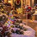 Solar Santa Watering Can Light, Christmas Garden Stake with Colorful LEDs by Unknown