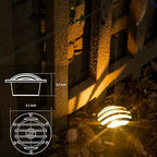 GOODSMANN Outdoor Low Voltage Well Lights 4W LED 12V In-Ground Landscape Spot Lighting 4PK Deck Lights Kit with Hardwired Connectors 200 Lumen 2800K Warm White Bronze Finish Up Light - Image 5