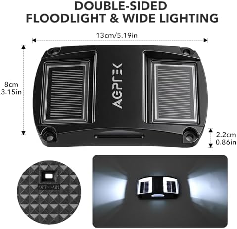 AGPTEK Solar Driveway Lights 4 Pack, Outdoor Deck Dock Marine Waterproof - Image 7