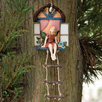 Bits and Pieces Fairy Tree Hanger with Ladder, Indoor/Outdoor Decoration by BitsandPieces