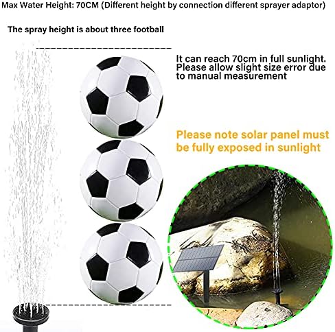 Biling Solar Water Pump Outdoor, Solar Powered Fountain Water Pump for Bird Bath, Garden, Backyard, Pool, Fish Tank - Image 3